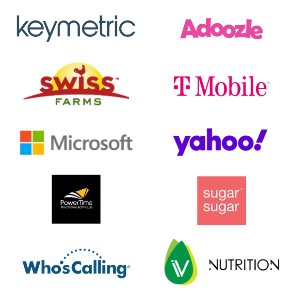 Logos for Some of the Brands ZipVentures Has Worked With