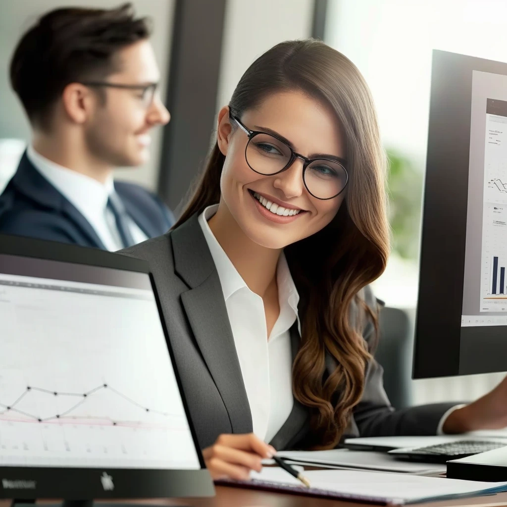 Professional Woman Working on Writing a Business Plan